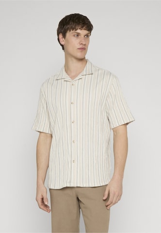 Regular fit Camicia di INDICODE JEANS in beige: frontale