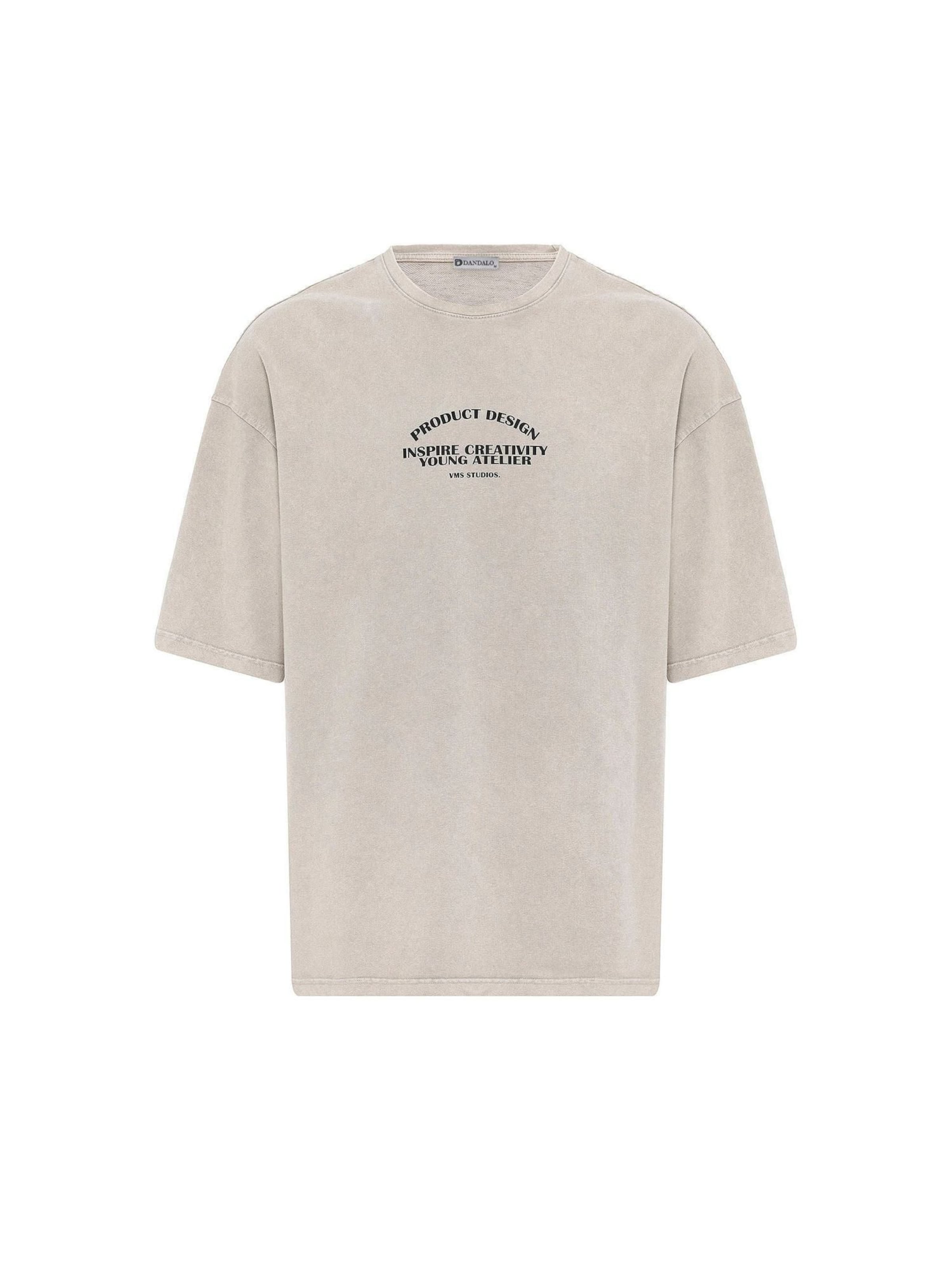 Maglietta 'Jehuel' di Dandalo in grigio: frontale