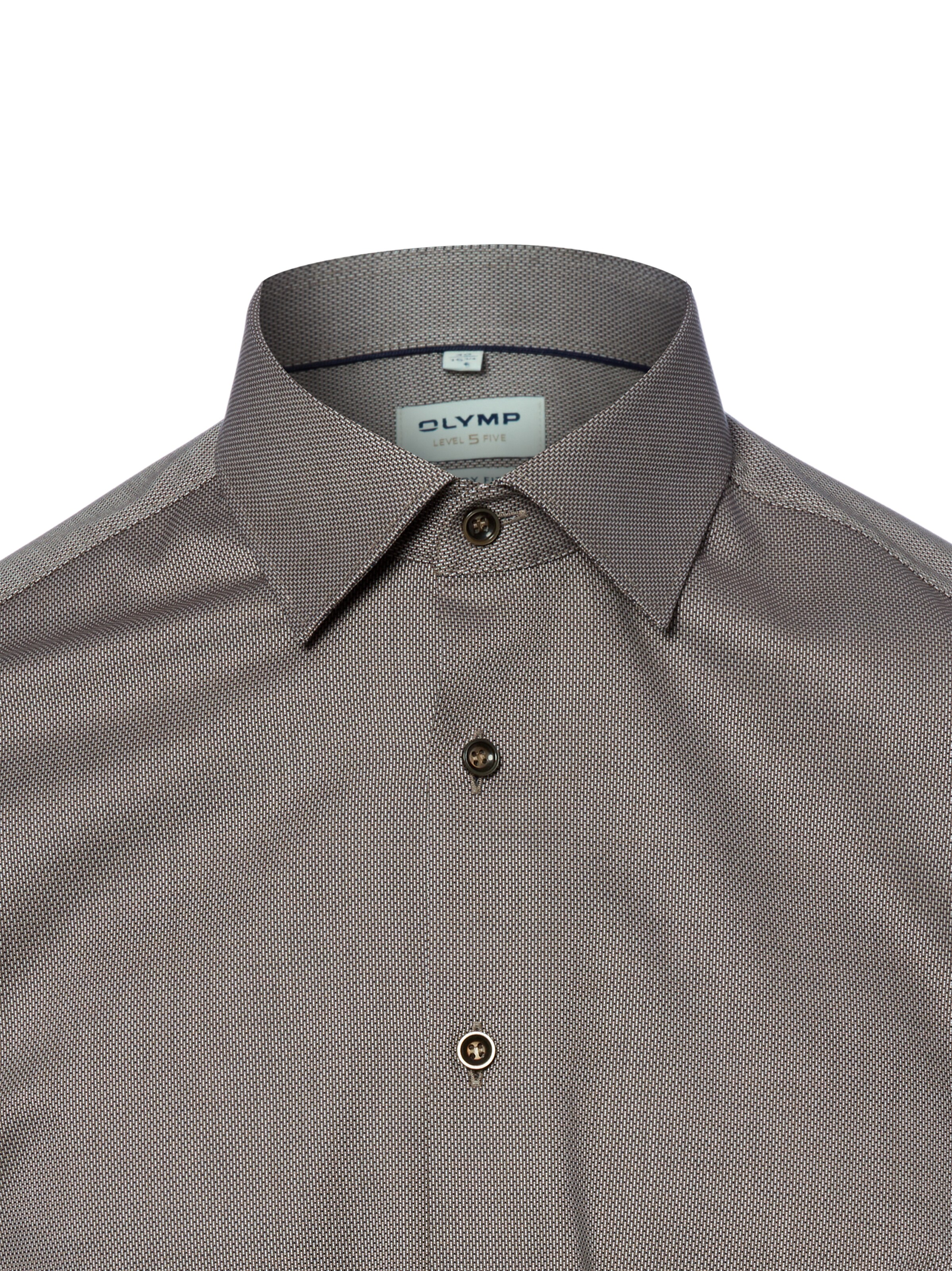 OLYMP Slim Fit Hemd in Braun