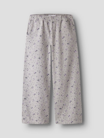 NAME IT - Pierna ancha Pantalón en gris