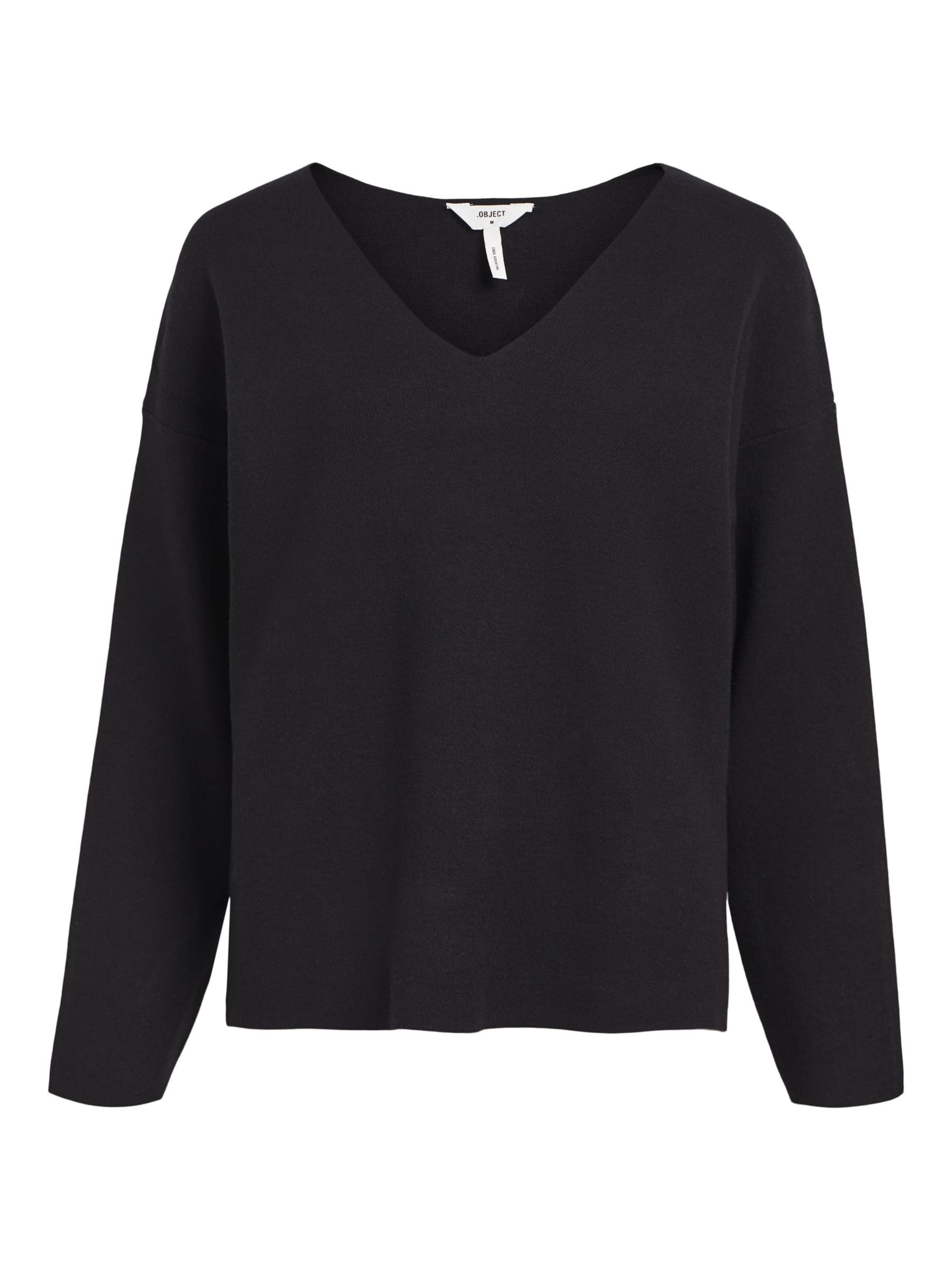 Pull-over 'Reynard' OBJECT en noir : devant