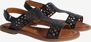 Desa Sandals 'Sandalen' in Black: front