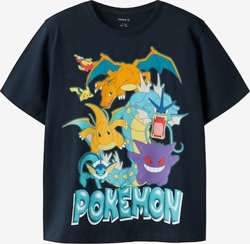 NAME IT T-shirt 'NKMMajo Pokemon' i blå: framsida