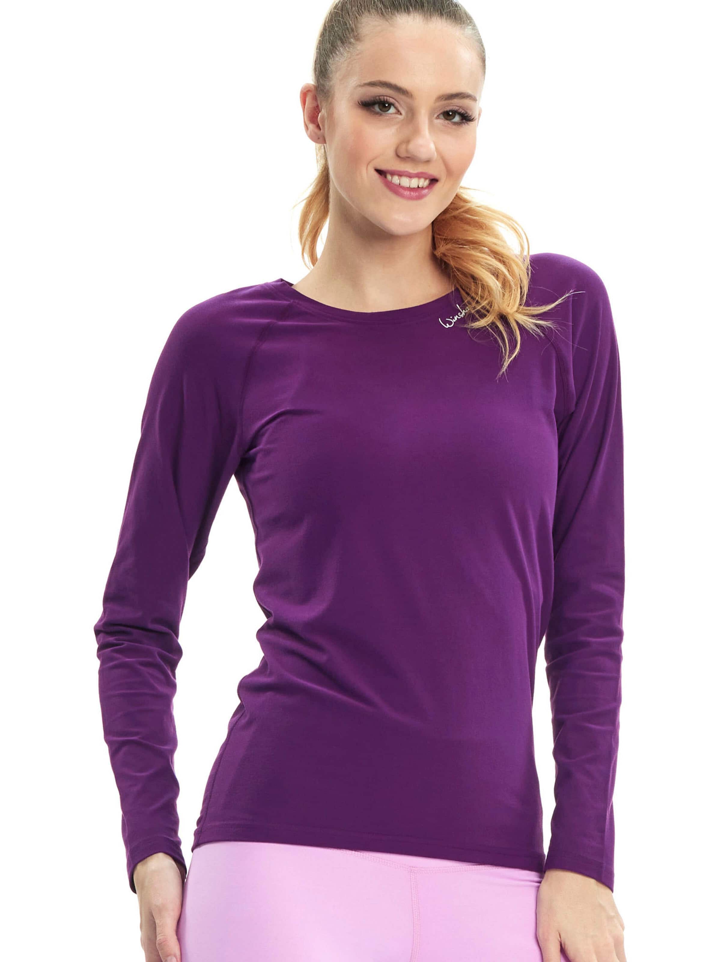 T-shirt fonctionnel &#x27;AET118LS&#x27; Winshape en violet : devant