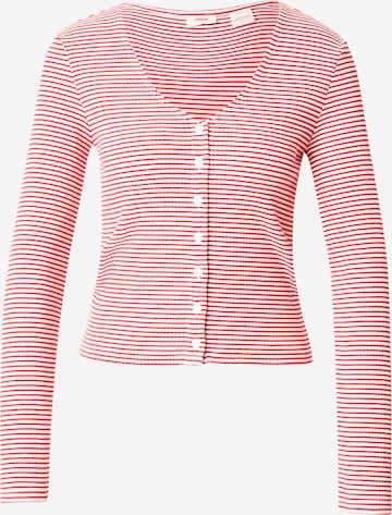 LEVI'S ® Neuletakki 'MUSE' värissä punainen: etupuoli