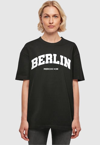 T-shirt oversize 'Berlin Wording' Merchcode en noir : devant
