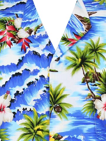 Pacific Legend Regular fit Button Up Shirt 'Welle' in Blue