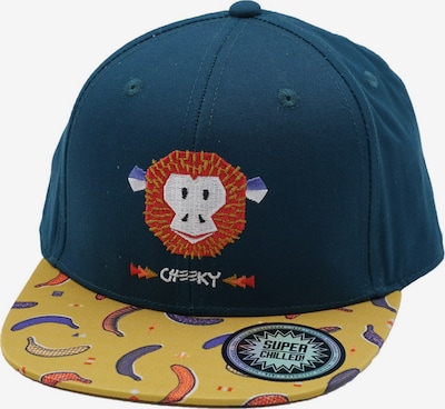 MAXIMO Hat 'Monkey' in Mustard / Petrol / Orange / White, Item view