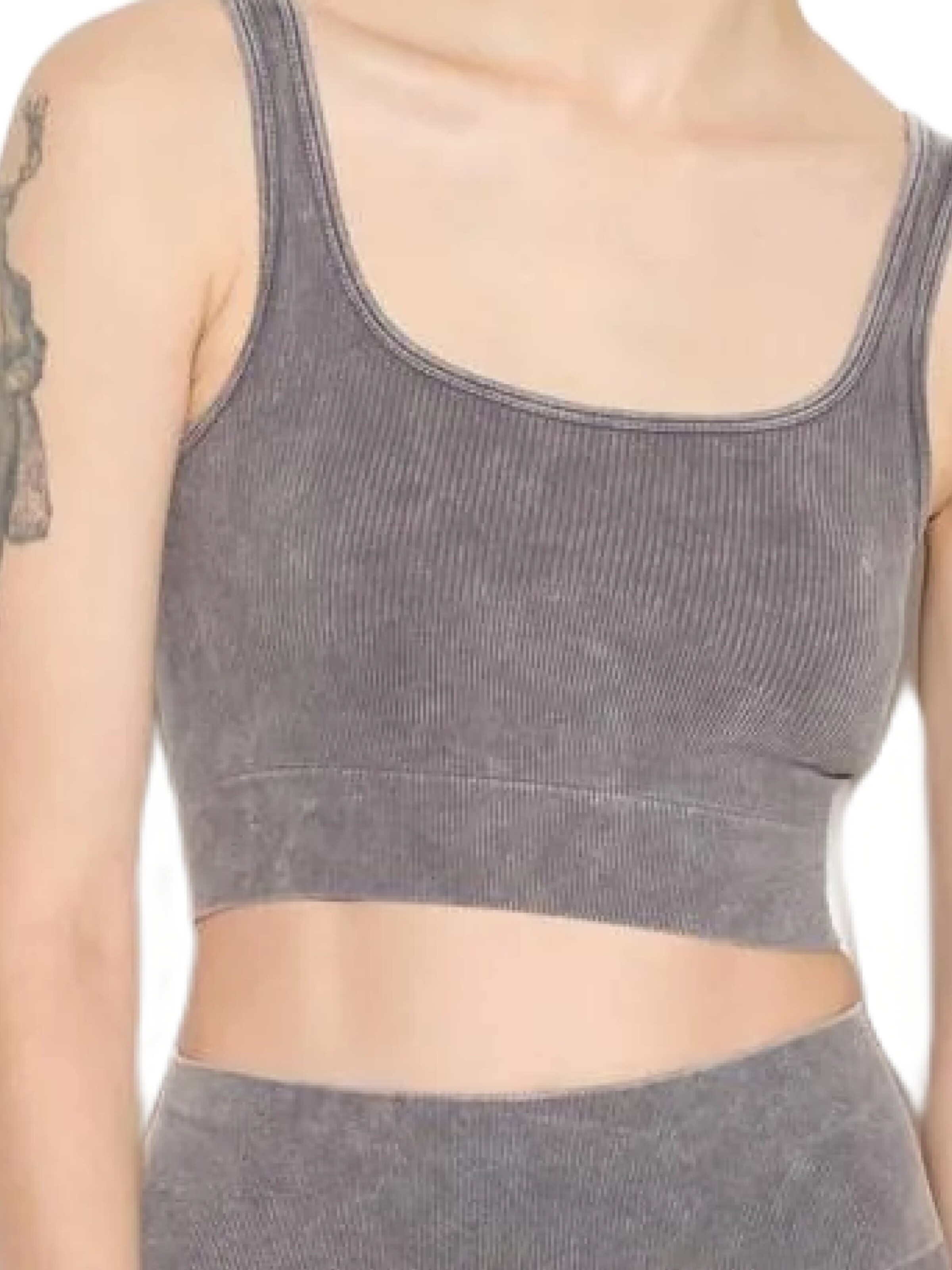 No Matter What Top in Grijs
