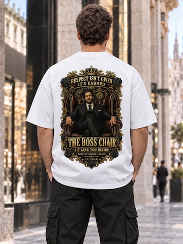 LUNØIR Studio Shirt 'The Boss Chair'‌‌‌‌‌‌‌‌‌‌ in Weiß