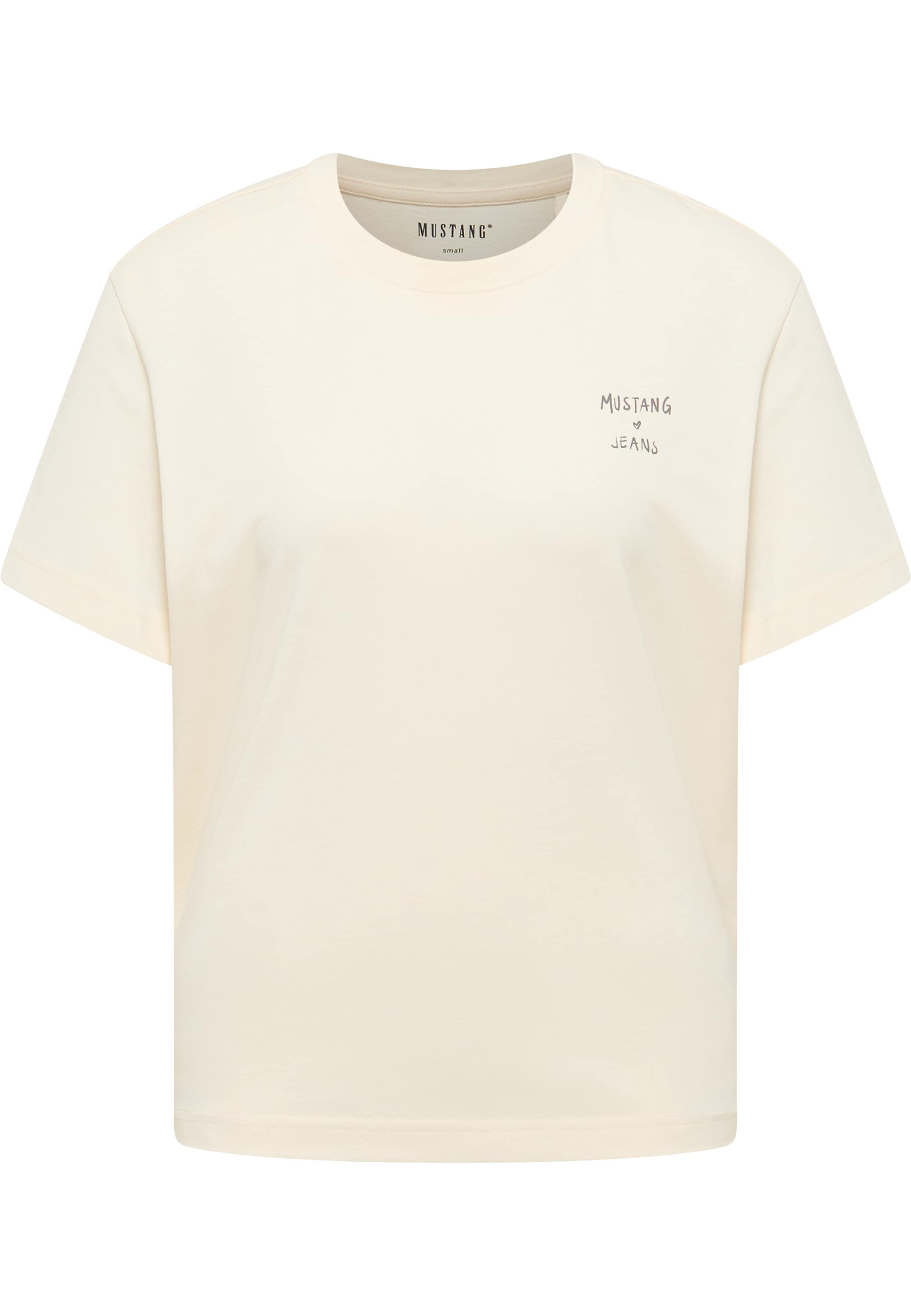 MUSTANG Shirt 'Floris' in Beige: front