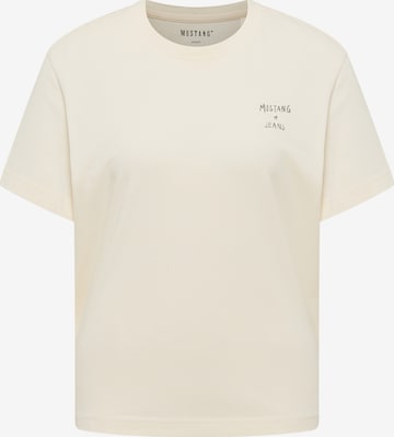MUSTANG Shirt 'Floris' in Beige: front