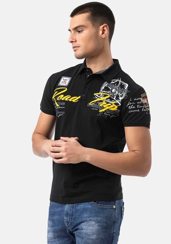 CIPO & BAXX Poloshirt in Schwarz