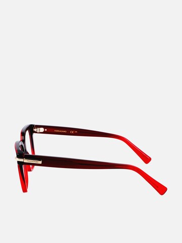 FERRAGAMO Sunglasses 'Ferragamo SF3009 Gradient transparent dark red 52/18/145 WOMAN Eyewear Frame' in Red