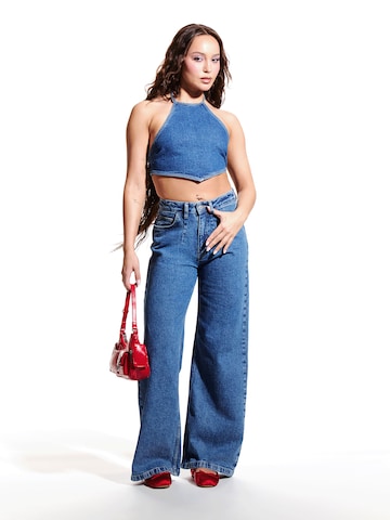 Wide Leg Jean sry dad. co-created by ABOUT YOU en bleu : devant