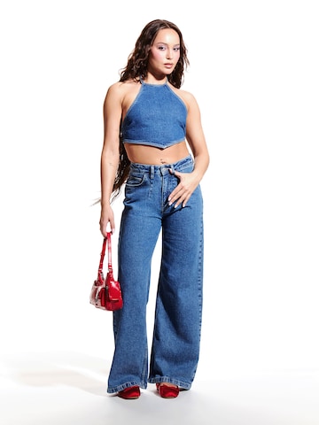 sry dad. co-created by ABOUT YOU Wide leg Jeans in Blue: front