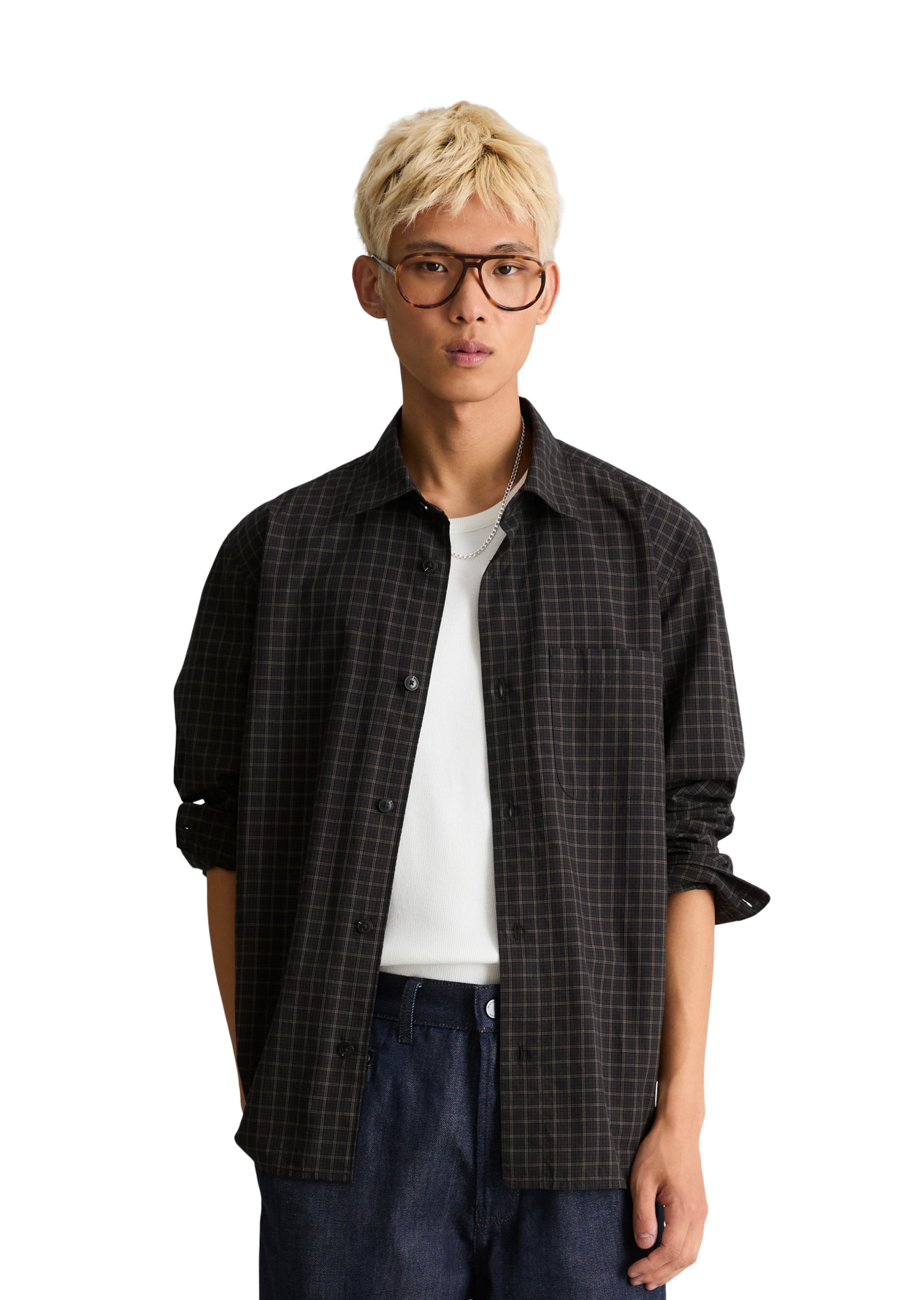 Marc O'Polo DENIM Regular fit Button Up Shirt in Brown: front