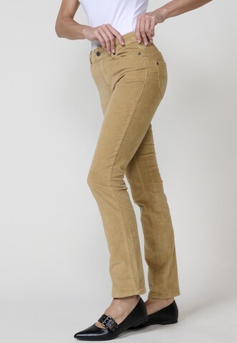 KOROSHI Normální Džíny – béžová