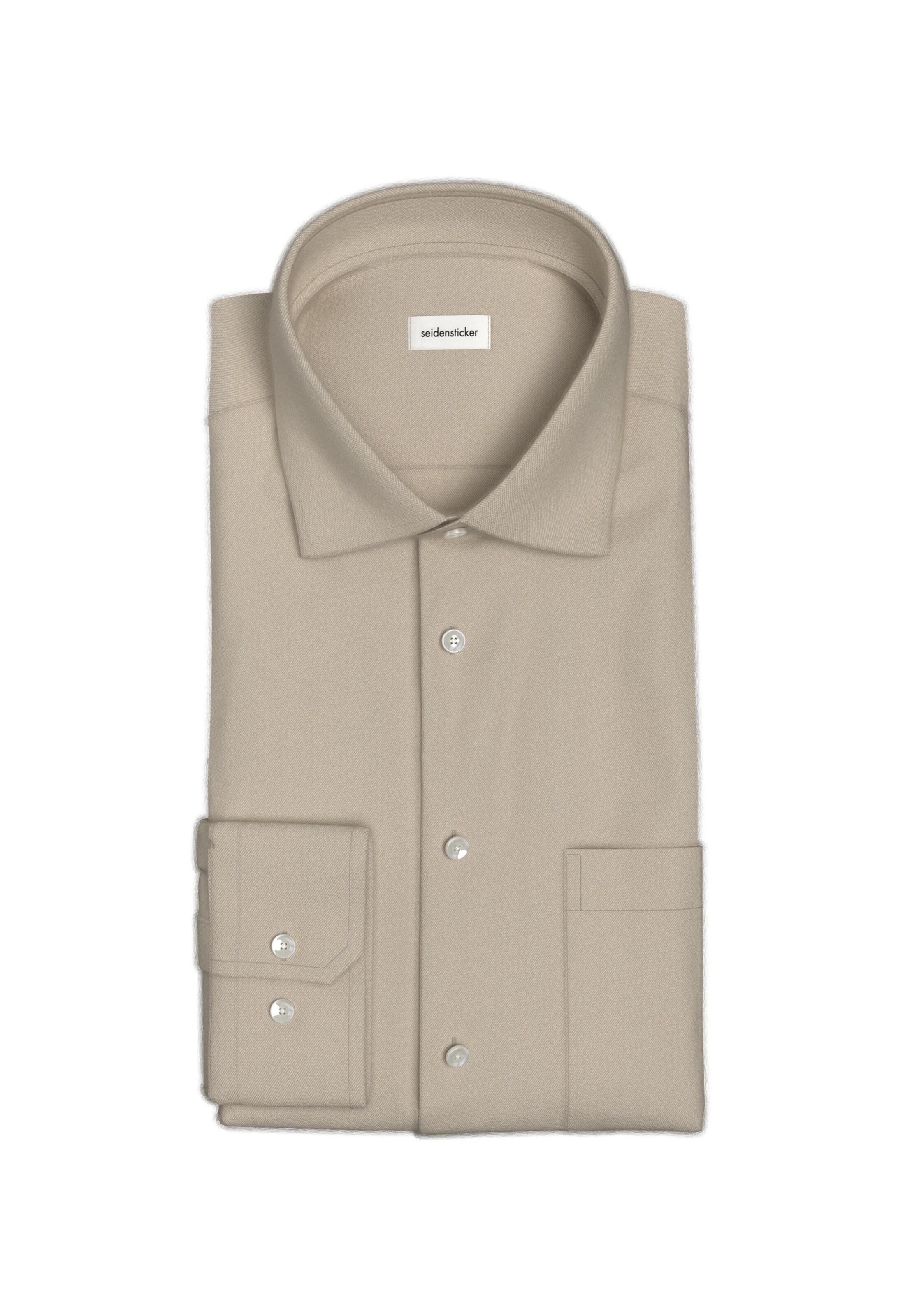 SEIDENSTICKER Regular fit Zakelijk overhemd in Beige