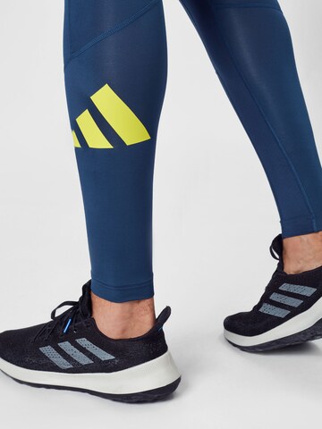 ADIDAS PERFORMANCE Skinny Sporthose in Blau