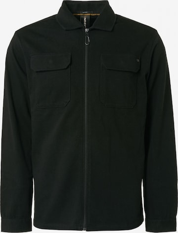 No Excess Zip-Up Hoodie in Black: front