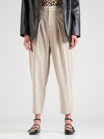 True Religion Tapered Veckad byxa i beige: framsida