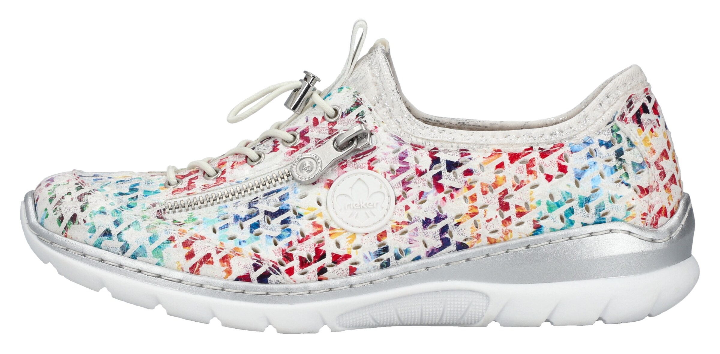 Baskets basses Rieker en blanc