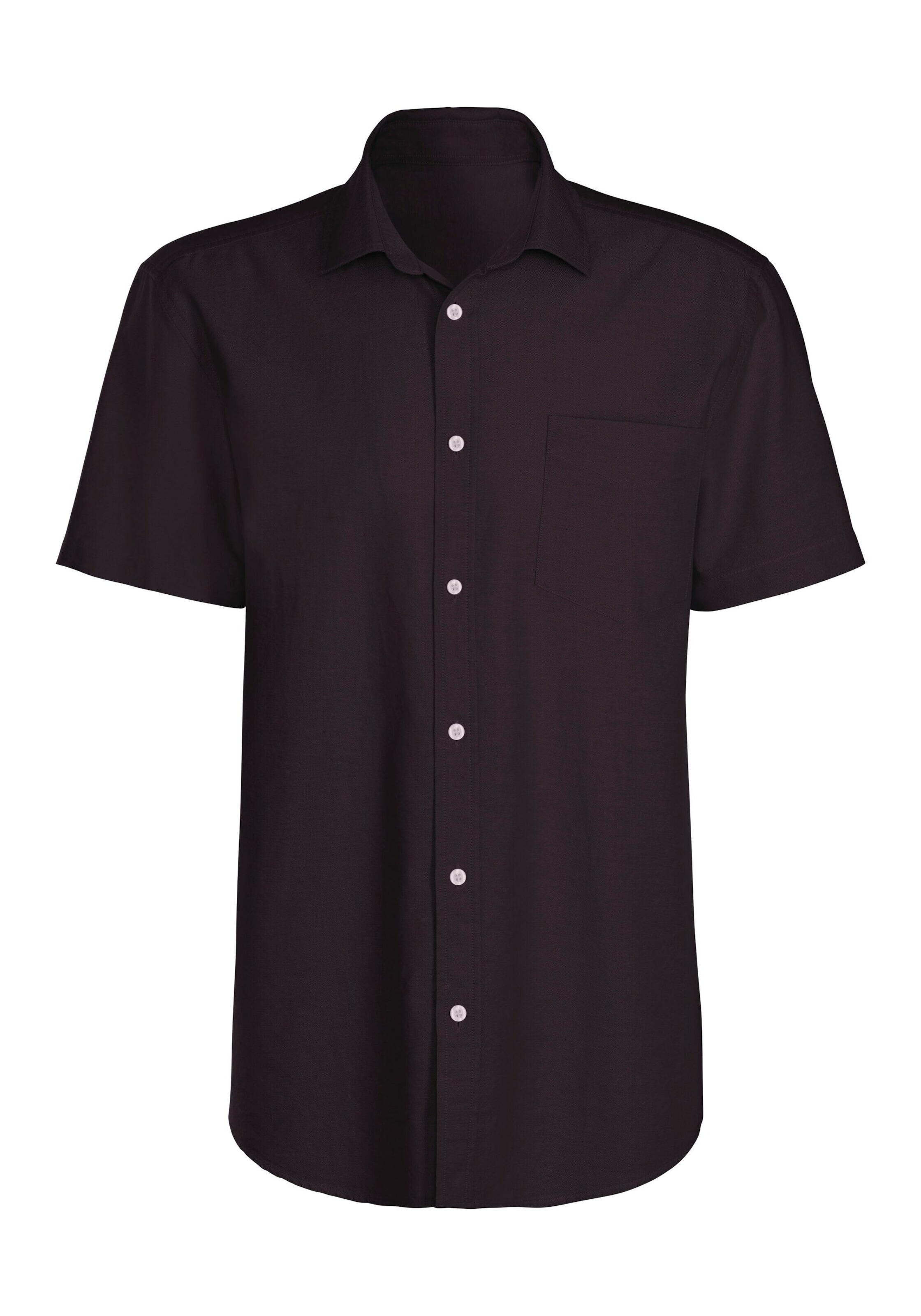 H.I.S Regular Fit Hemd in Schwarz: Vorderseite