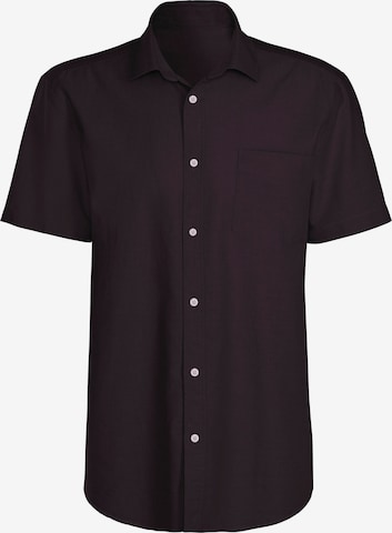 H.I.S Regular Fit Hemd in Schwarz: Vorderseite