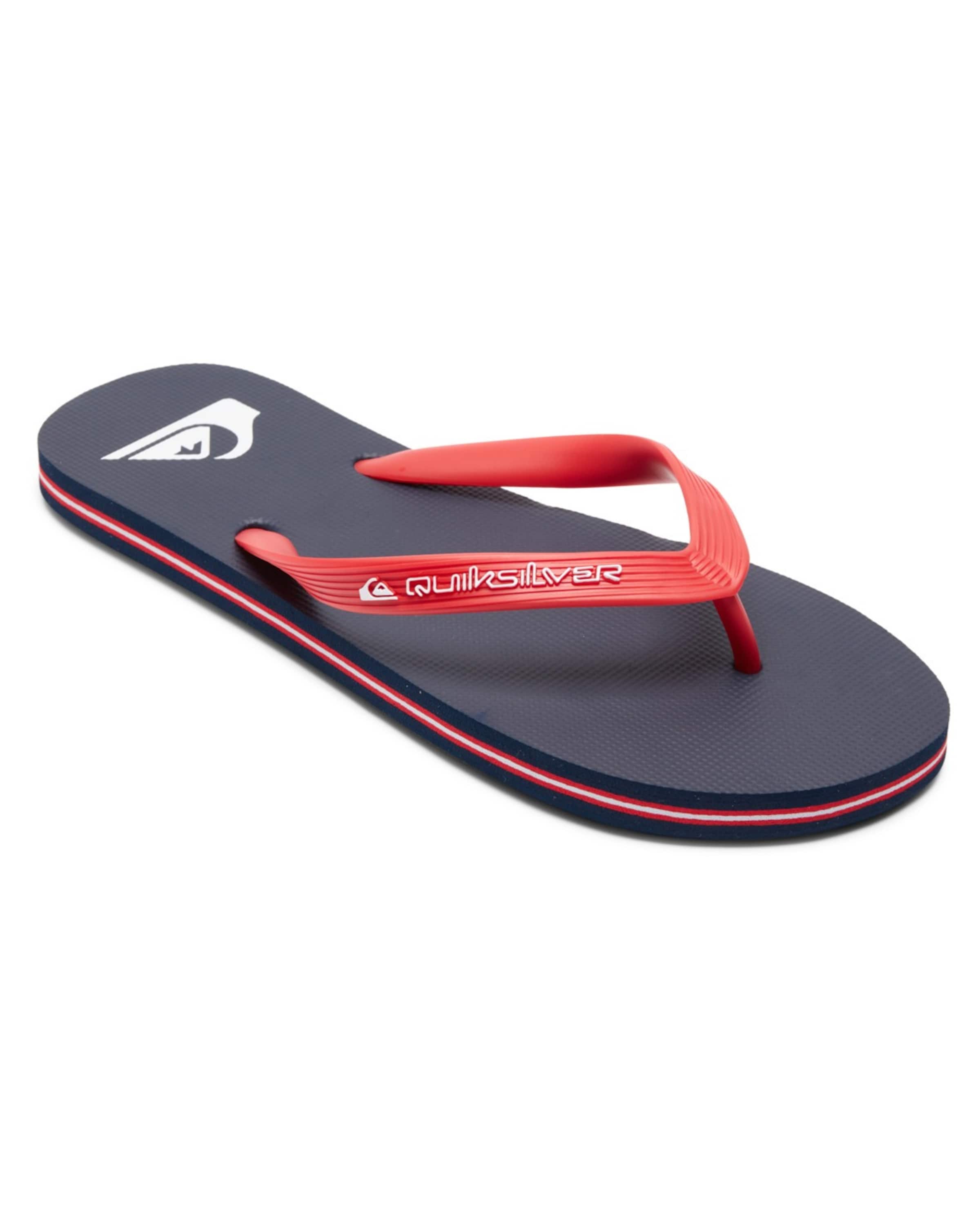 QUIKSILVER T-Bar Sandals 'Molokai Core' in Red: front