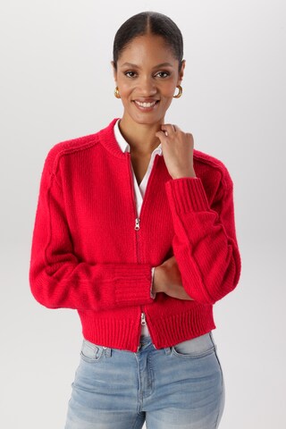 Aniston SELECTED Strickjacke in Rot: Vorderseite