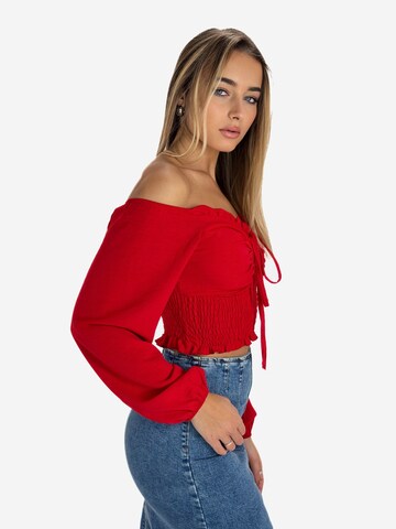Elara Bluse in Rot