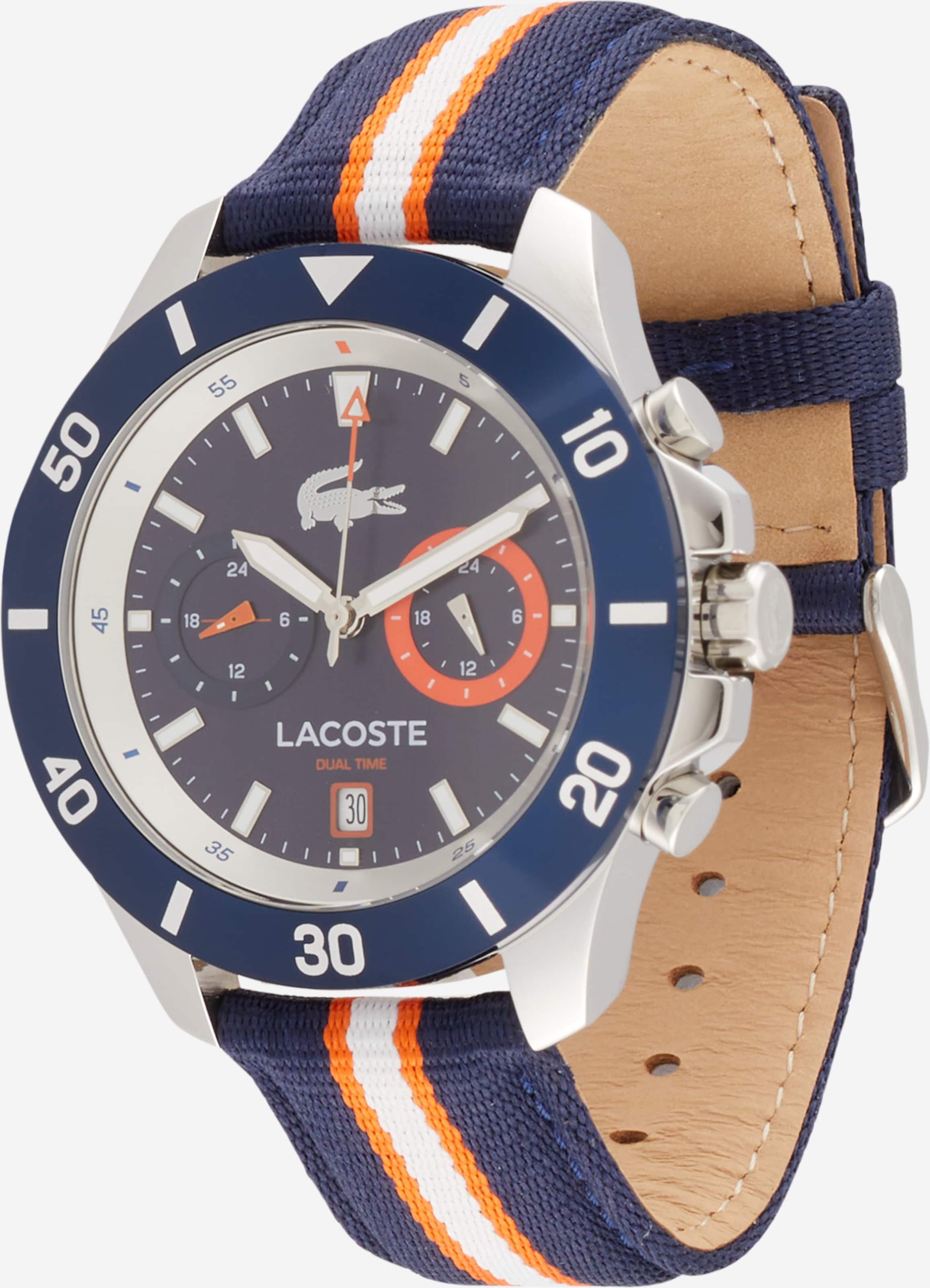 LACOSTE Analog watch TORONGA in Navy ABOUT YOU