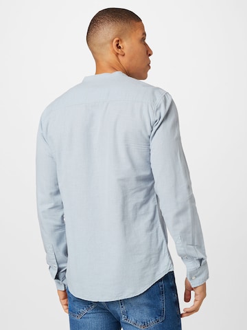 BLEND Slim fit Button Up Shirt in Blue