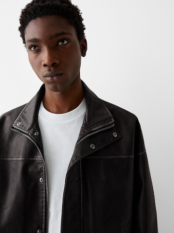 Veste mi-saison Bershka en noir