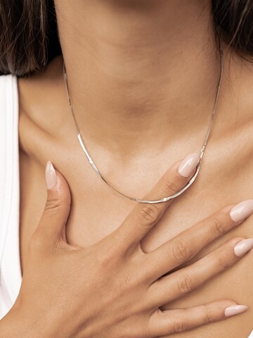 Hey Happiness - Cadena 'Heart Duo' en plata