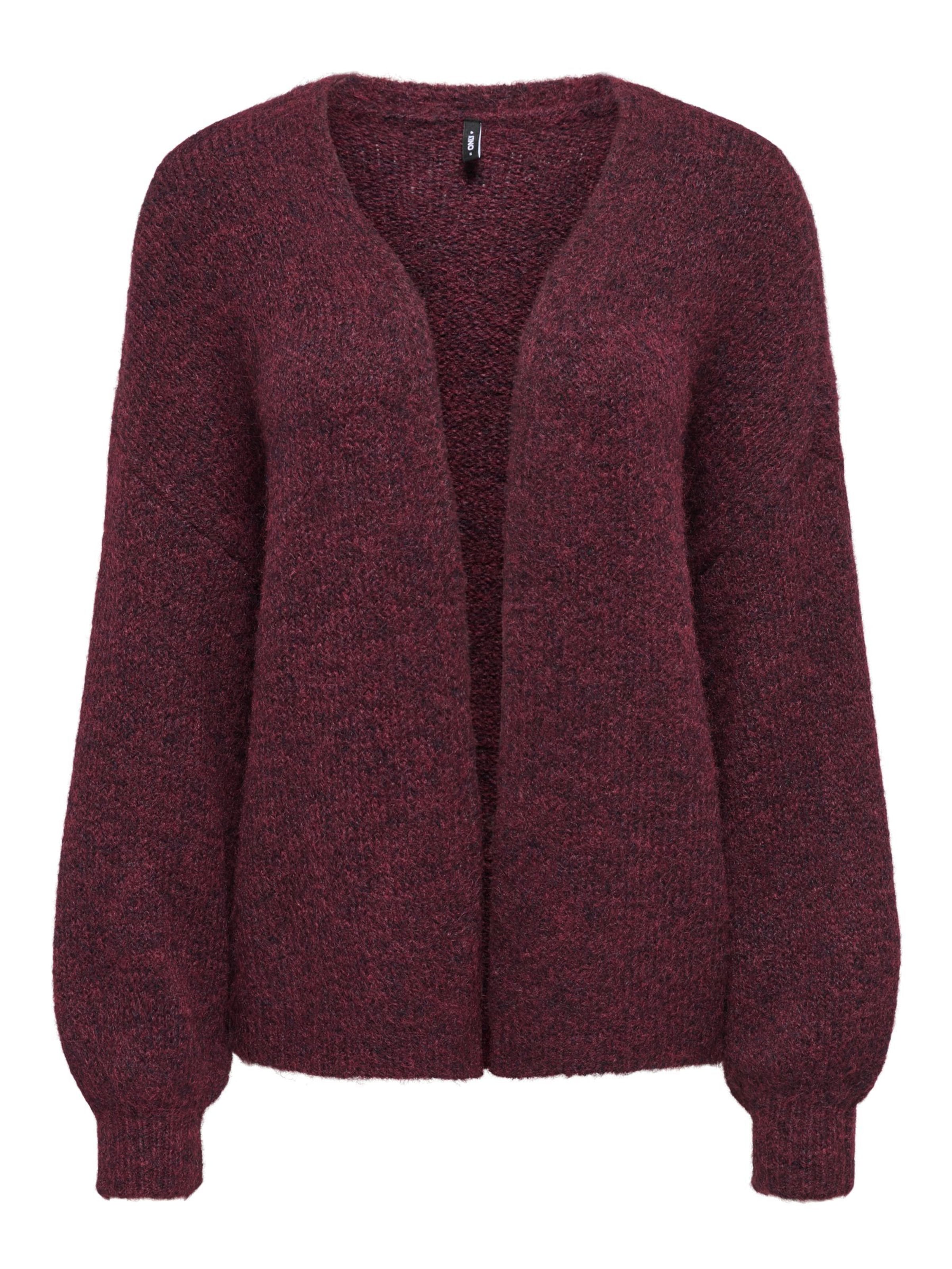 ONLY Cardigan 'ONLNellie' i XS i vinrød, Produktvisning