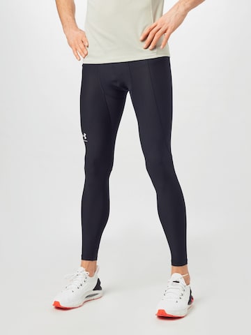 UNDER ARMOUR Skinny Sports trousers in Black: front