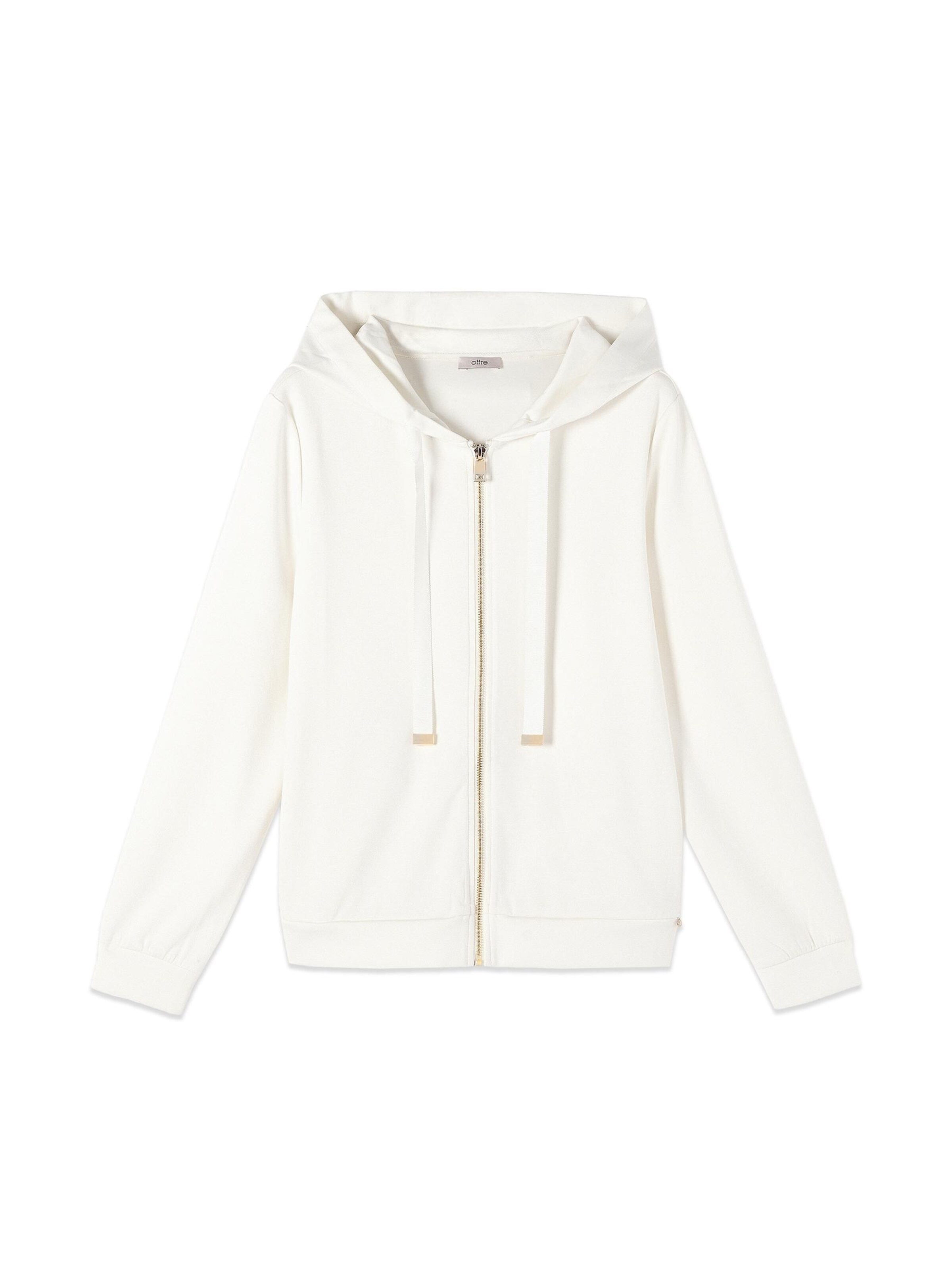 Sweat-shirt oltre en blanc : devant
