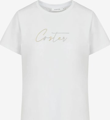 Coster Copenhagen T-shirt ' T ' in Weiß: Vorderseite