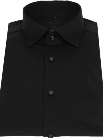 OLYMP Slim fit Button Up Shirt 'Level 5 24/Seven' in Black