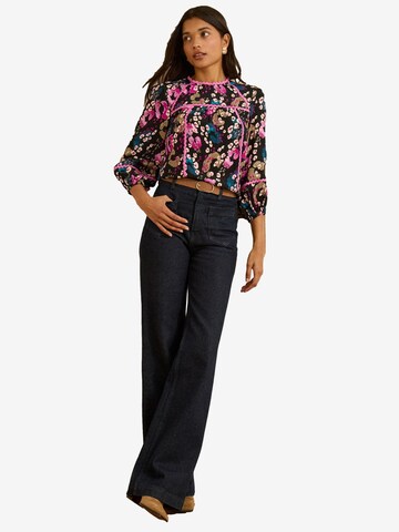 Camicia da donna di love & roses in nero: frontale