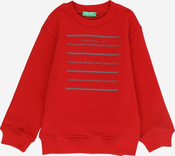 UNITED COLORS OF BENETTON Sweatshirt in Red: front