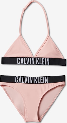 Triangle Bikini 'Intense Power' Calvin Klein Swimwear en rose : devant