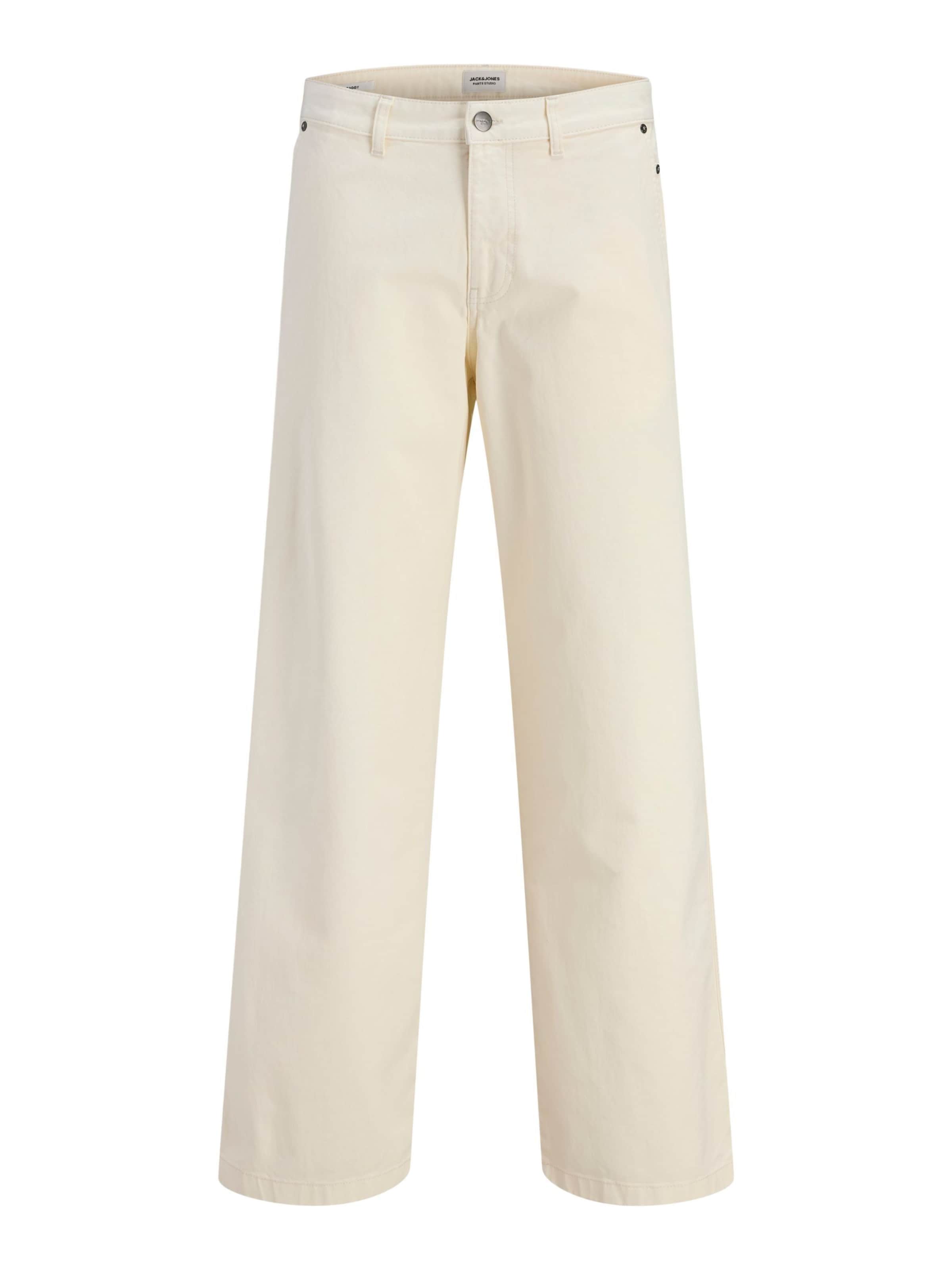 JACK & JONES Broek in Wit: voorkant