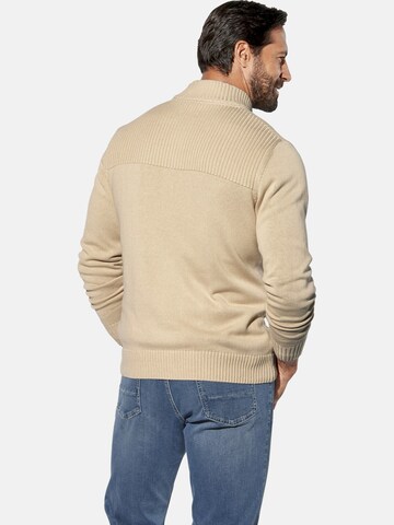 Jan Vanderstorm Knit cardigan 'Bjornstad' in Beige