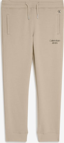 Calvin Klein Jeans Pants 'Stack' in Beige: front