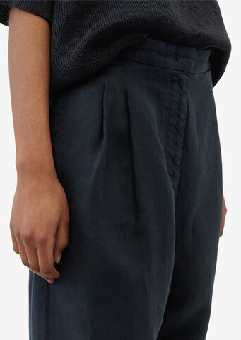 Marc O'Polo Wide leg Pleat-Front Pants in Blue