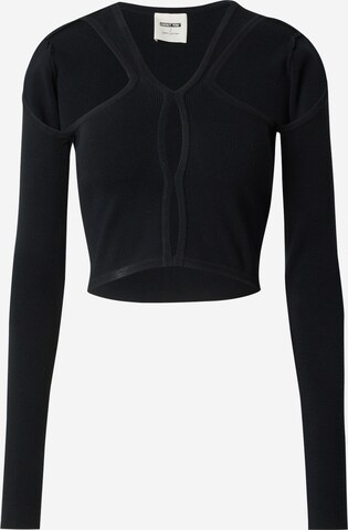 ABOUT YOU x Laura Giurcanu Shirt 'Eva' in Black: front