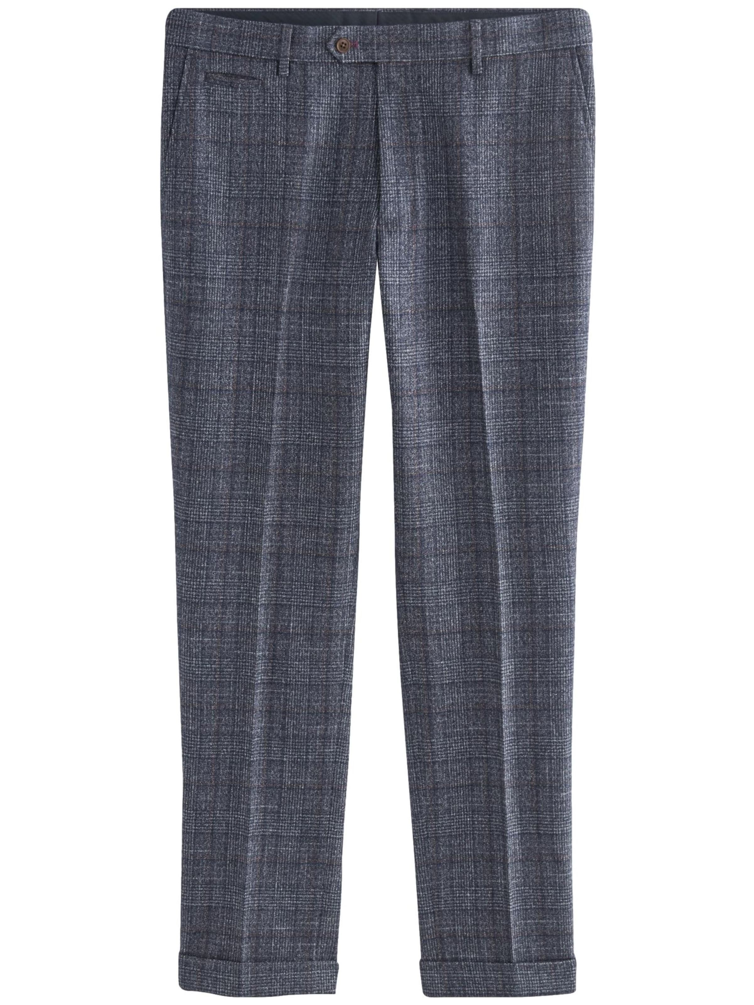 Next Pantalon à plis en 42/Courte en bleu marine / gris, Vue avec produit